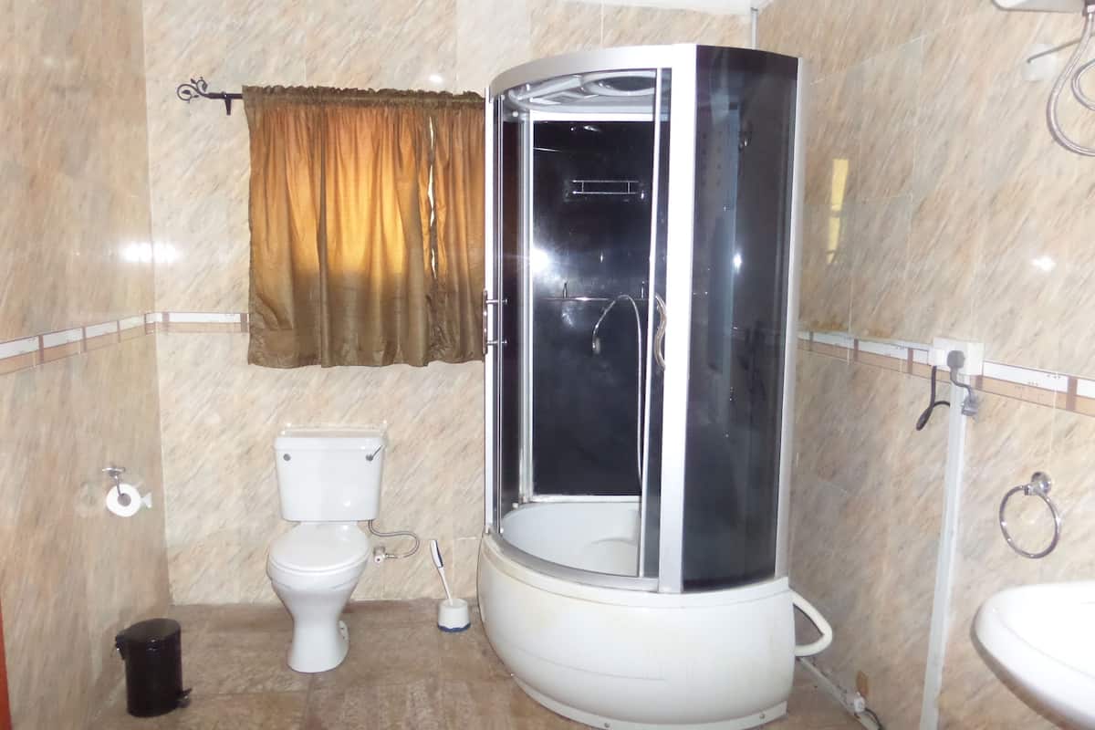 suite | bathroom | shower, rainfall showerhead, free toiletries, towels