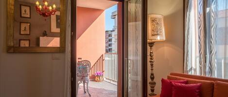 Apartment, 1 Bedroom | Living area | TV