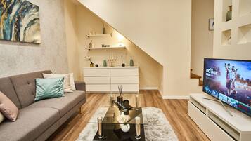 Business Apartment, 2 Katil Ratu (Queen) | 1 bilik tidur, peralatan tempat tidur premium, seterika/papan seterika