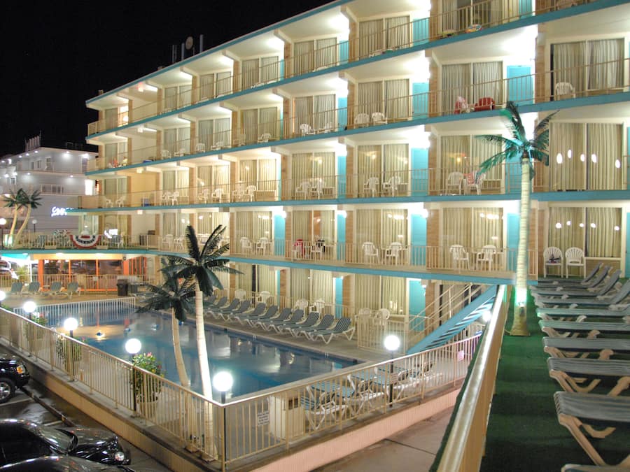 Front of property – evening/night