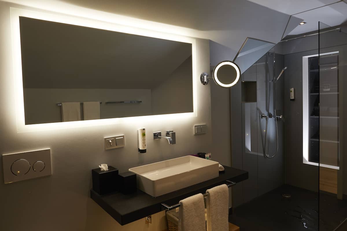 shower, free toiletries, hair dryer, slippers