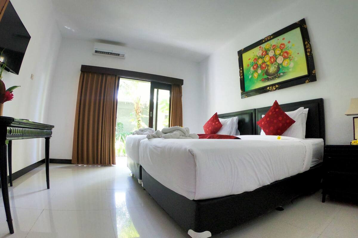 Kamar Twin Deluks | Meja kerja dan Wi-Fi gratis