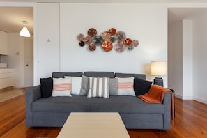 Superior Apartment | Living area | 32-inch flat-screen TV with digital channels, TV