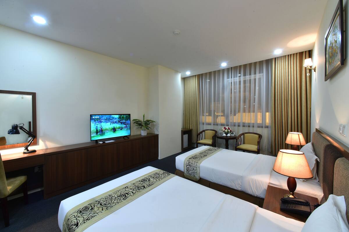 Minibar, in-room safe, desk, blackout curtains