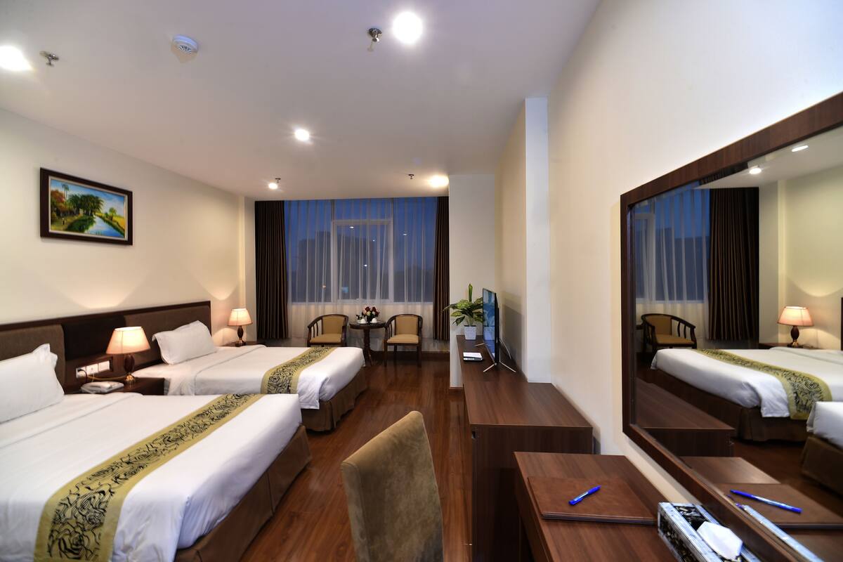 Minibar, in-room safe, desk, blackout curtains