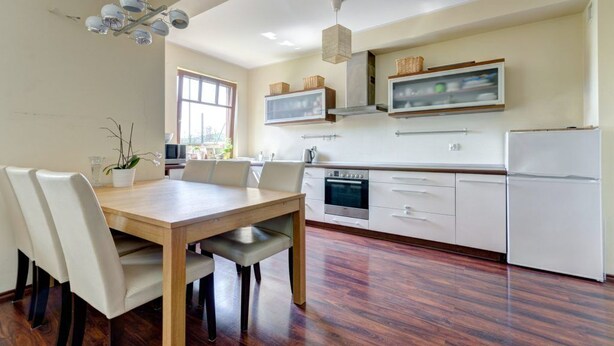 Apartemen, 1 kamar tidur, teras | Dapur kecil pribadi