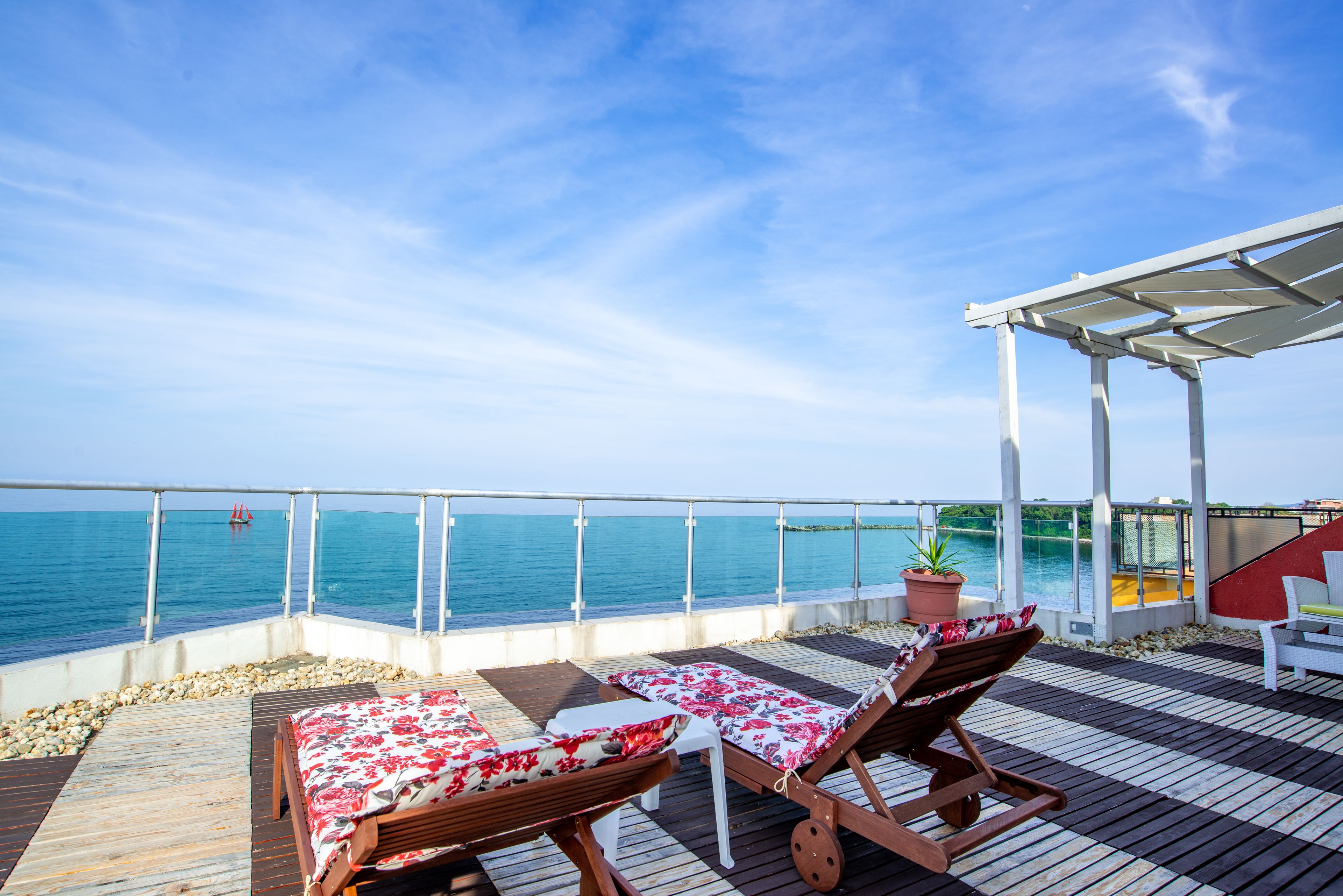 شقة بانوراما - غرفة نوم واحدة - بمغطس ساخن | شرفة