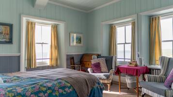 Camera doppia, bagno condiviso, vista mare | Interni