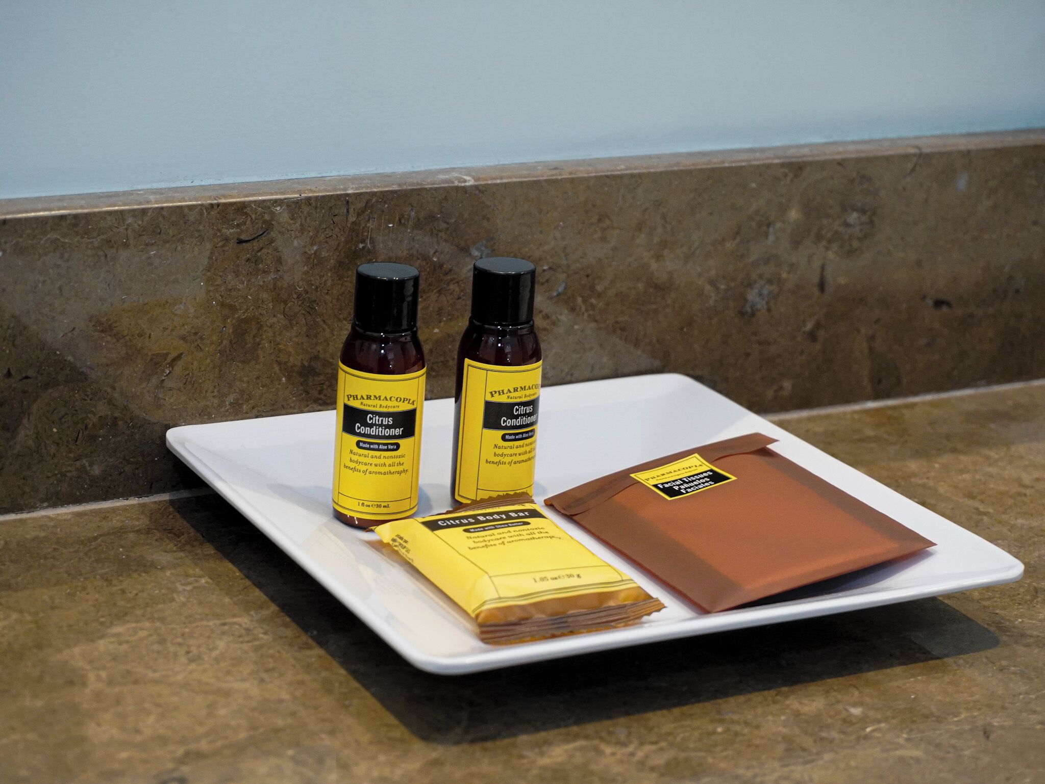 separate bathtub and shower, rainfall showerhead, free toiletries