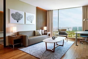 Suite, 1 Bedroom, Non Smoking, Park View | Living area | 55-inch TV with cable channels - Courtyard by Marriott Seoul Botanic Park (Seoul)