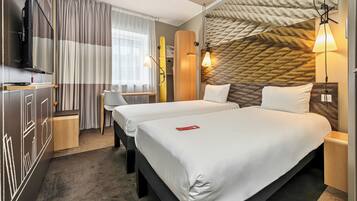 In-room safe, desk, blackout curtains, soundproofing