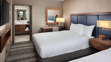 Hypo-allergenic bedding available, pillowtop beds, in-room safe, desk
