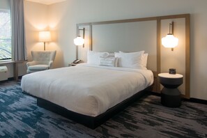Hypo-allergenic bedding, down comforters, desk, iron/ironing board