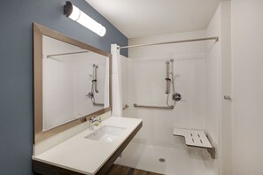 Ducha y bañera combinadas y secador de pelo