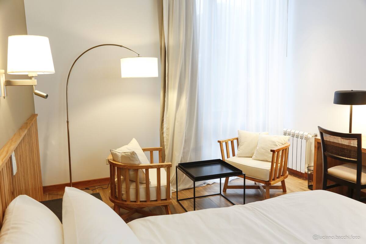 premium double or twin room | in-room safe, desk, laptop workspace, free wifi