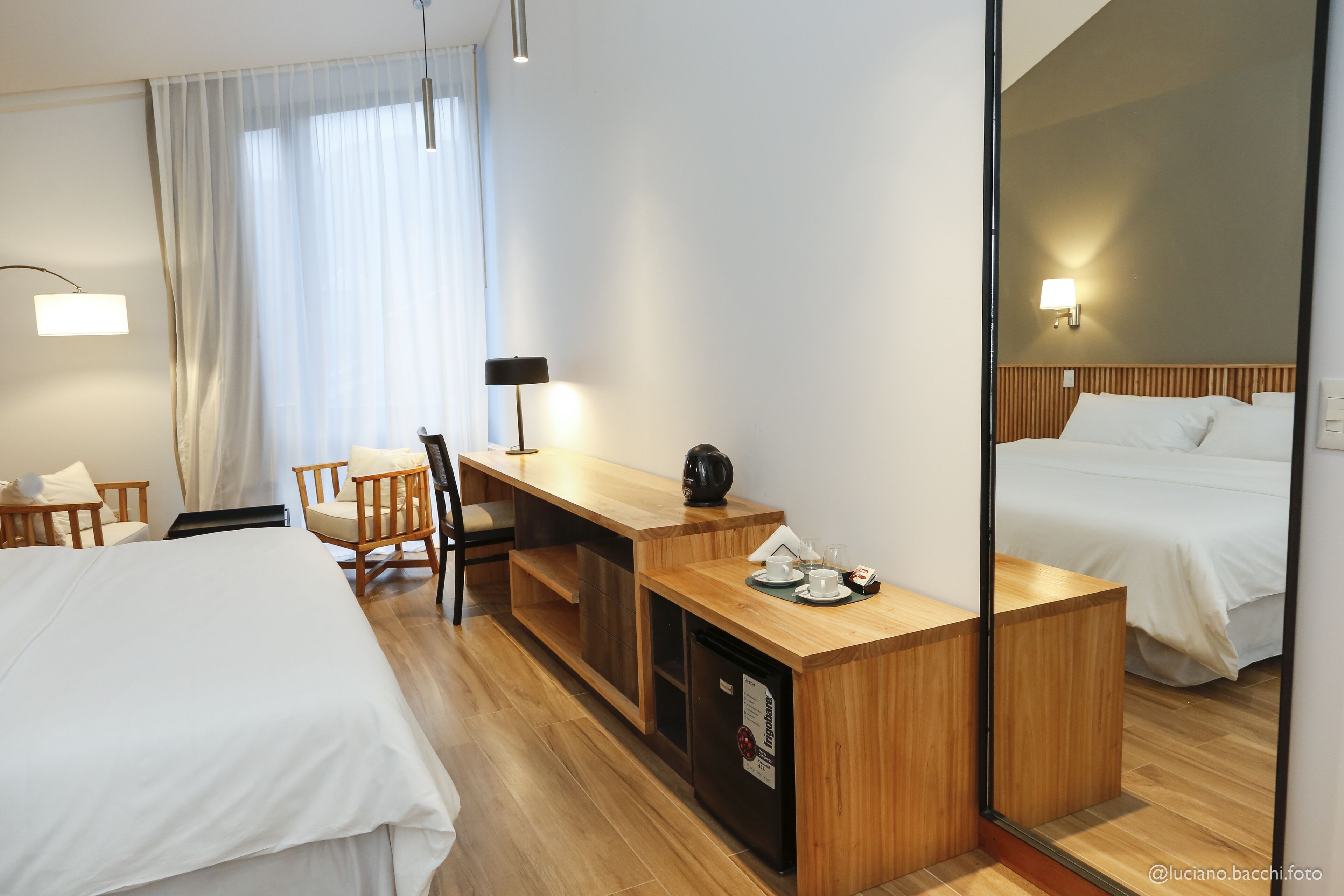 premium double or twin room | in-room safe, desk, laptop workspace, free wifi
