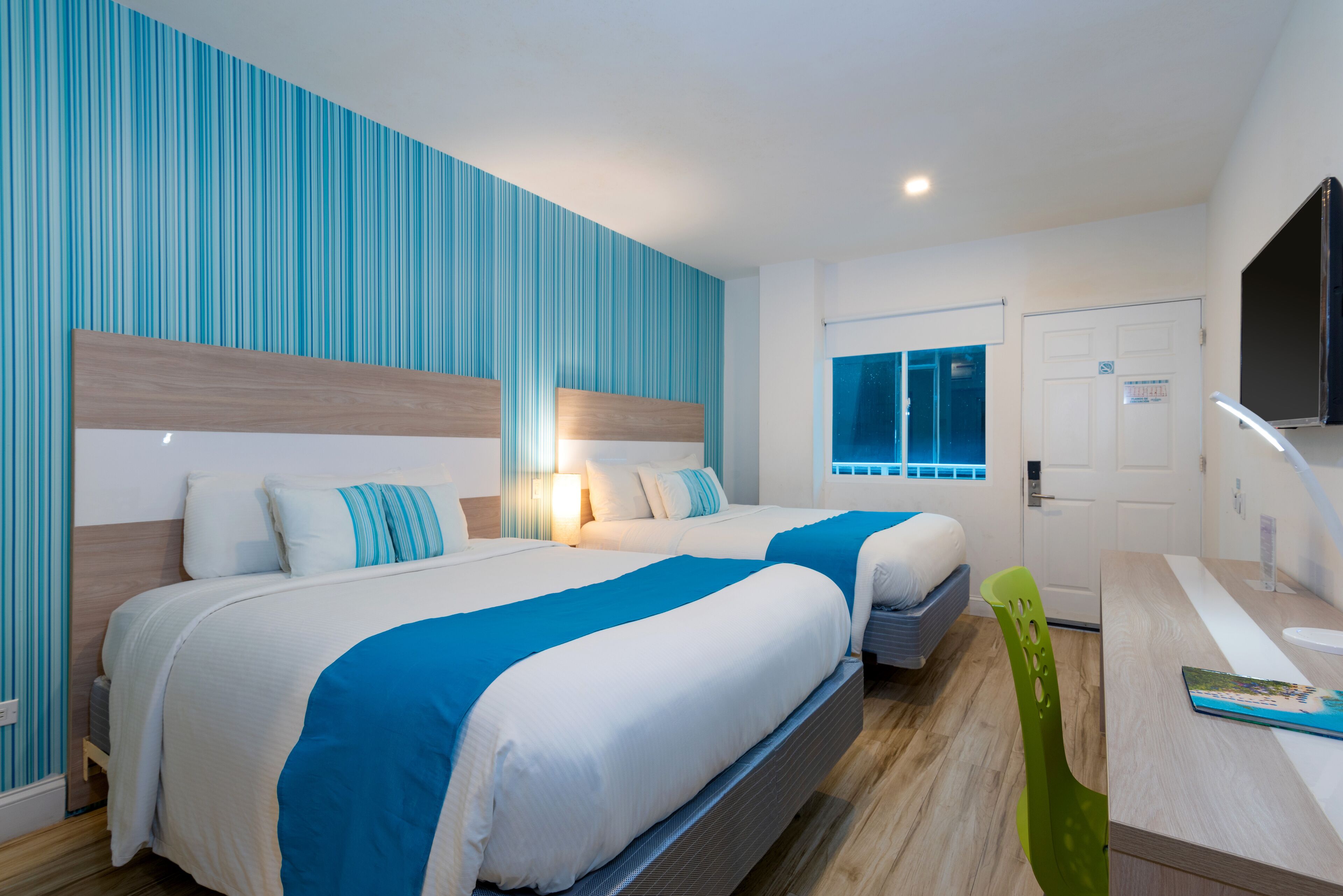 room, 2 queen beds | minibar, in-room safe, desk, blackout curtains