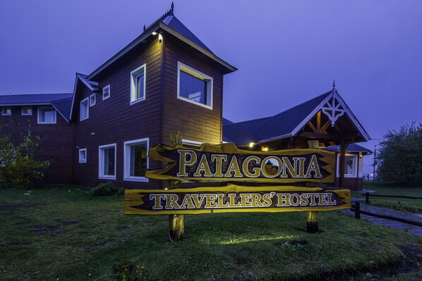 Front of property – evening/night