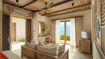 Executive Sea View Double Bungalow | Living area