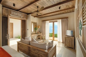 Bungalow Panoramique, vue mer (Executive Sea View Double Bungalow) | Coin séjour