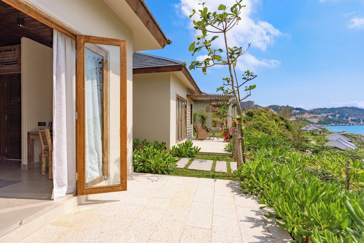 Bungalow panoramique, vue sur la mer (Executive Sea View Double Bungalow) | Terrasse/patio