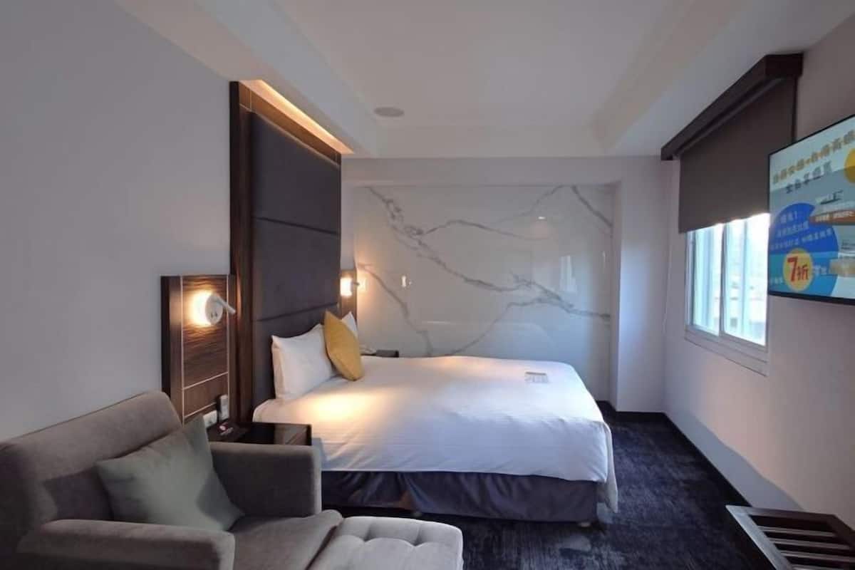 Desk, blackout curtains, iron/ironing board, free WiFi