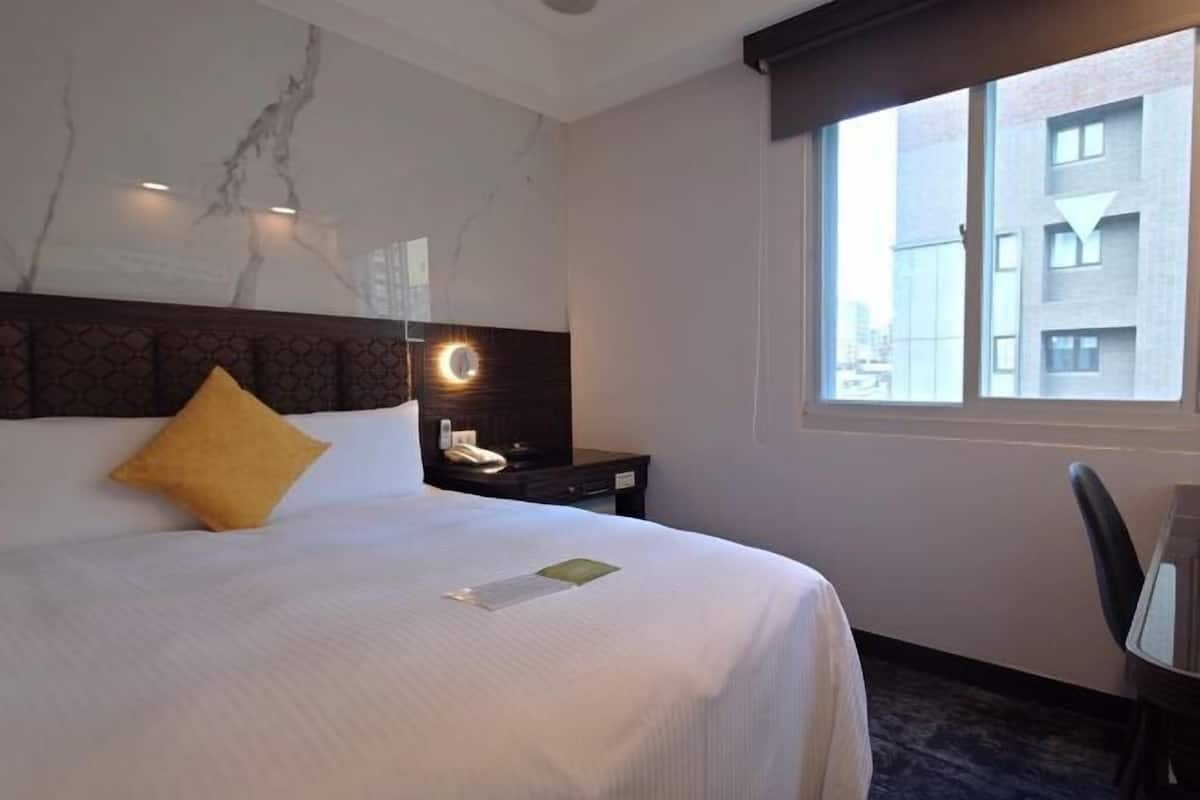 Desk, blackout curtains, iron/ironing board, free WiFi