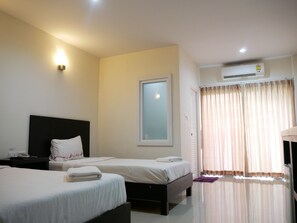 ツインルーム | 遮光カーテン、WiFi (無料)