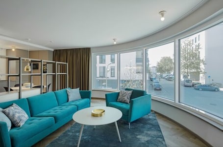 1 habitación y ropa de cama de alta calidad