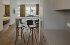 Exclusive-Suite, 1 Schlafzimmer | Hochwertige Bettwaren, Zimmersafe, Schreibtisch