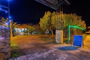 Front of property – evening/night
