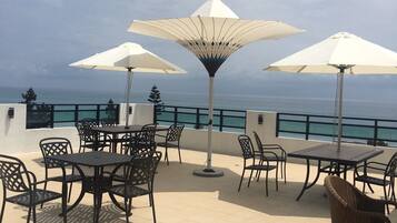 Blick von der Unterkunft