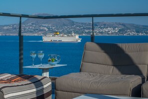 Villa, 5 Schlafzimmer, eigener Pool, Meerblick | Ausblick vom Zimmer