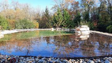 En naturpool, liggestole