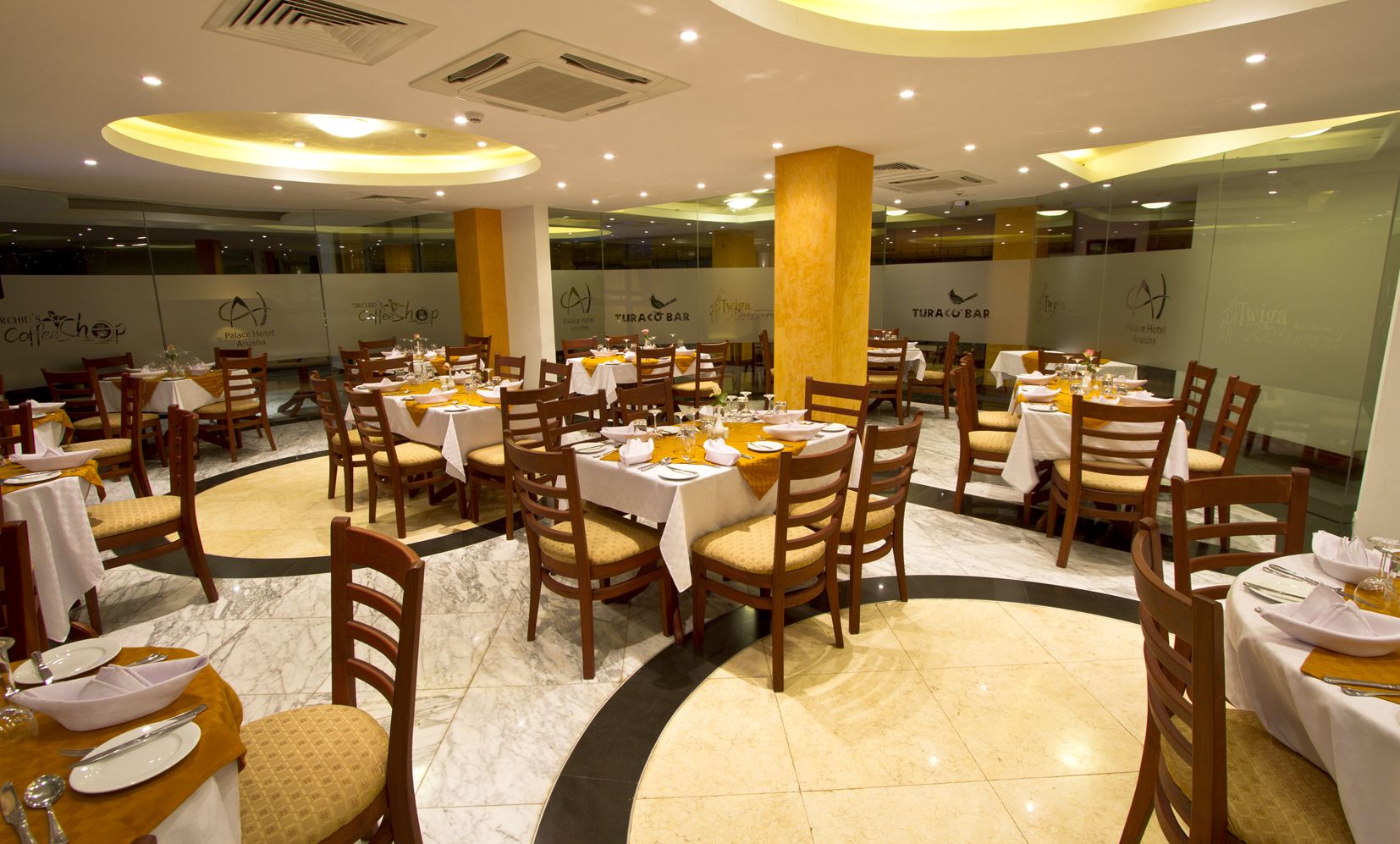 breakfast and dinner served, local and international cuisine