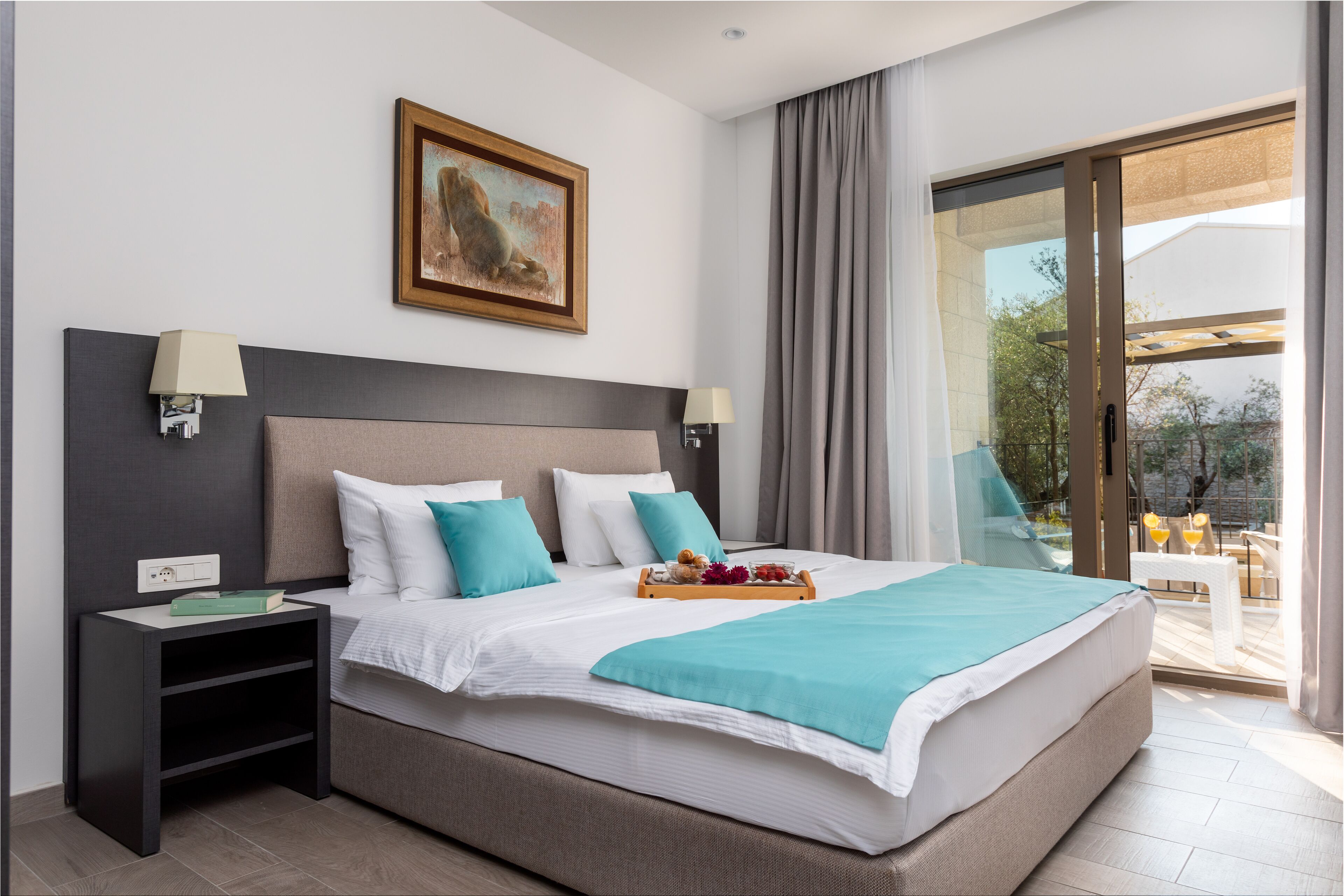 Suíte júnior, 1 quarto, acesso à piscina, ao lado da piscina | Roupas de cama de algodão egípcio, roupas de cama premium