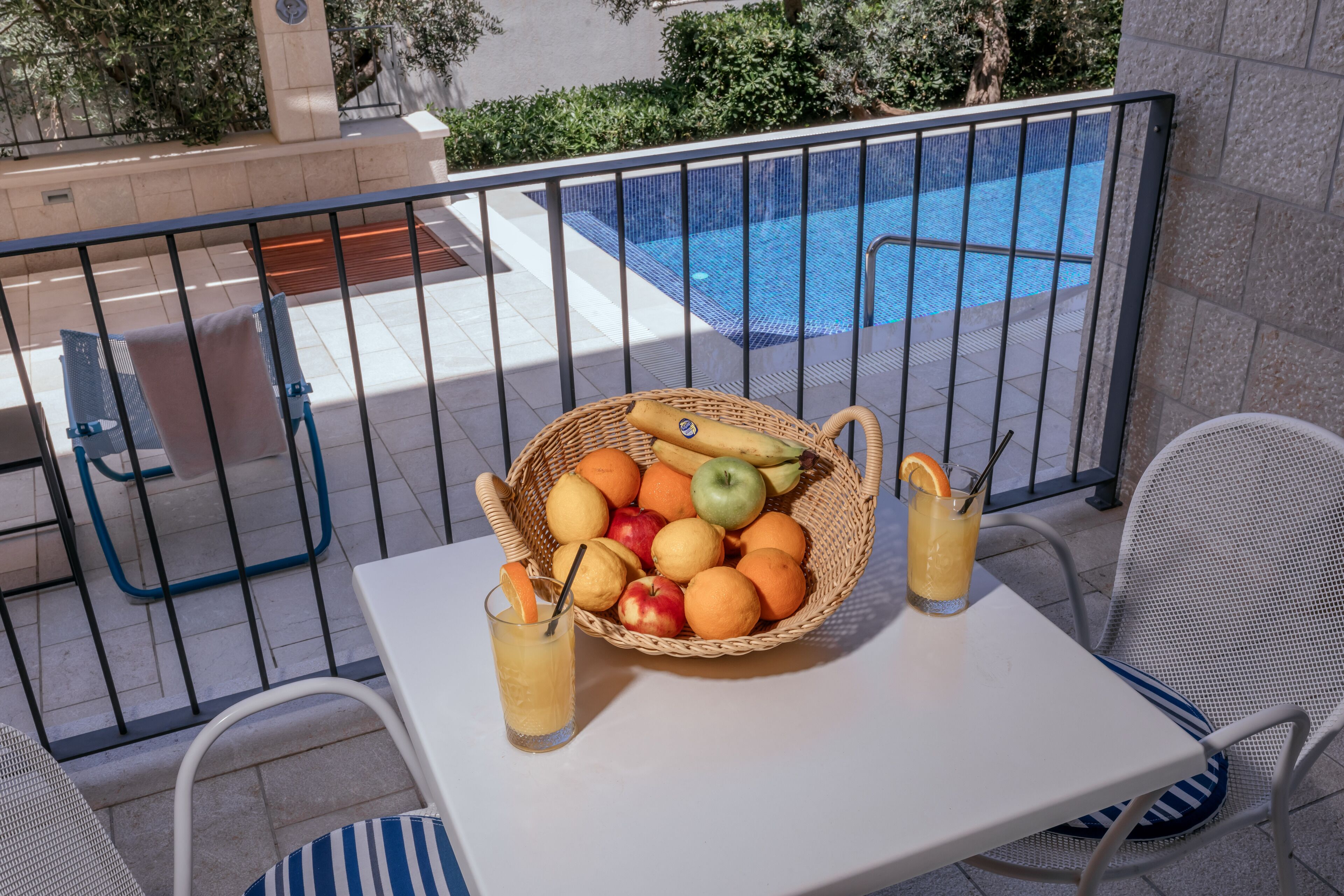 junior suite, 1 bedroom, pool access, poolside | terrace/patio