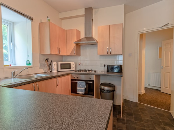 City Apartment, Multiple Beds, Non Smoking | Private kitchen | Fridge, microwave, stovetop, electric kettle