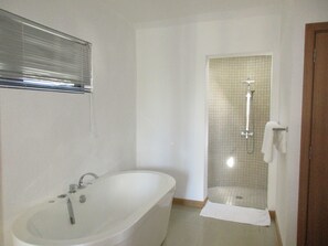 Villa, 4 Bedrooms | Bathroom | Hair dryer, towels - Villa Pied dans L'eau (Grand-Baie)