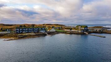 Vue depuis lâhĂ©bergement