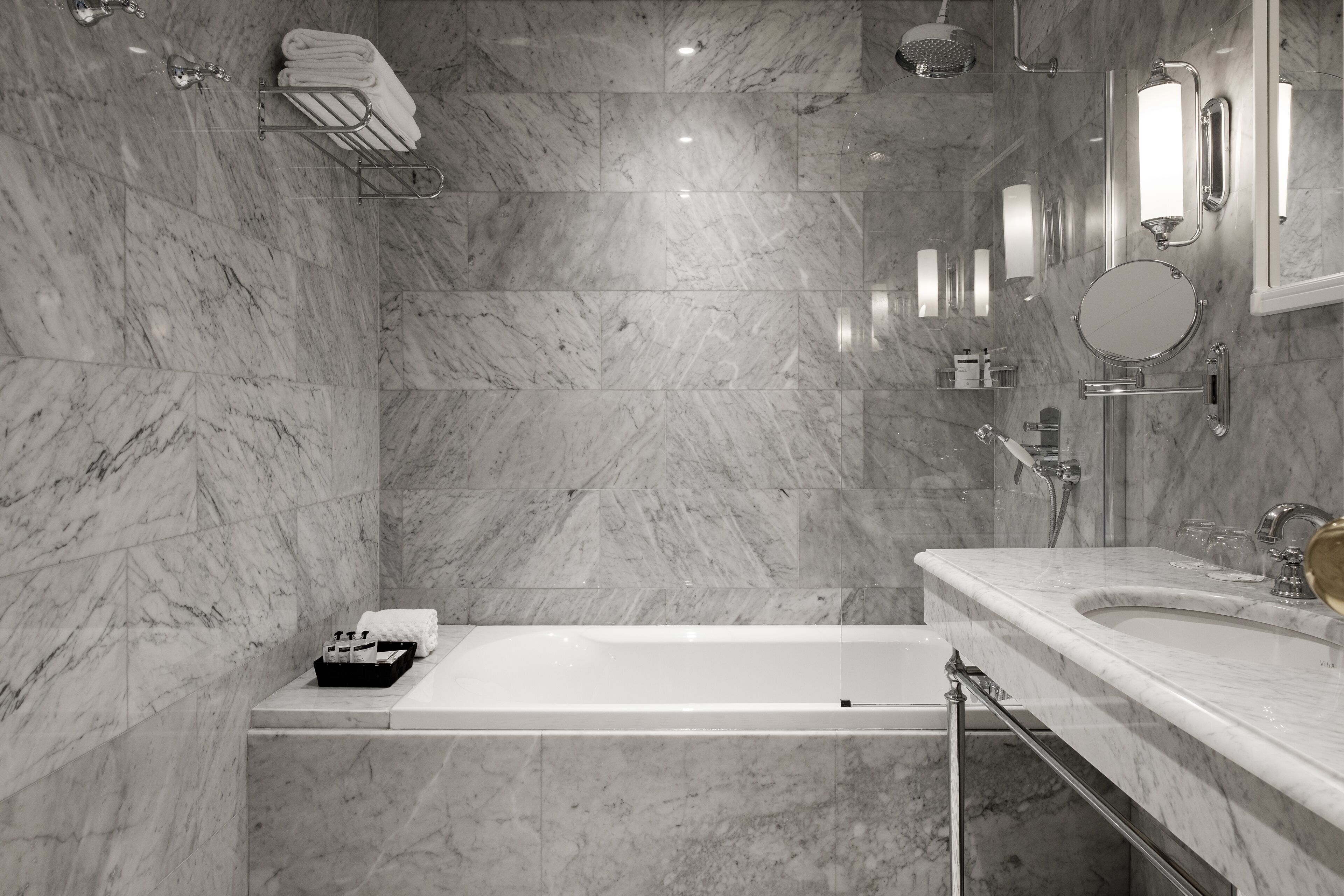 free toiletries, bathrobes, slippers, towels