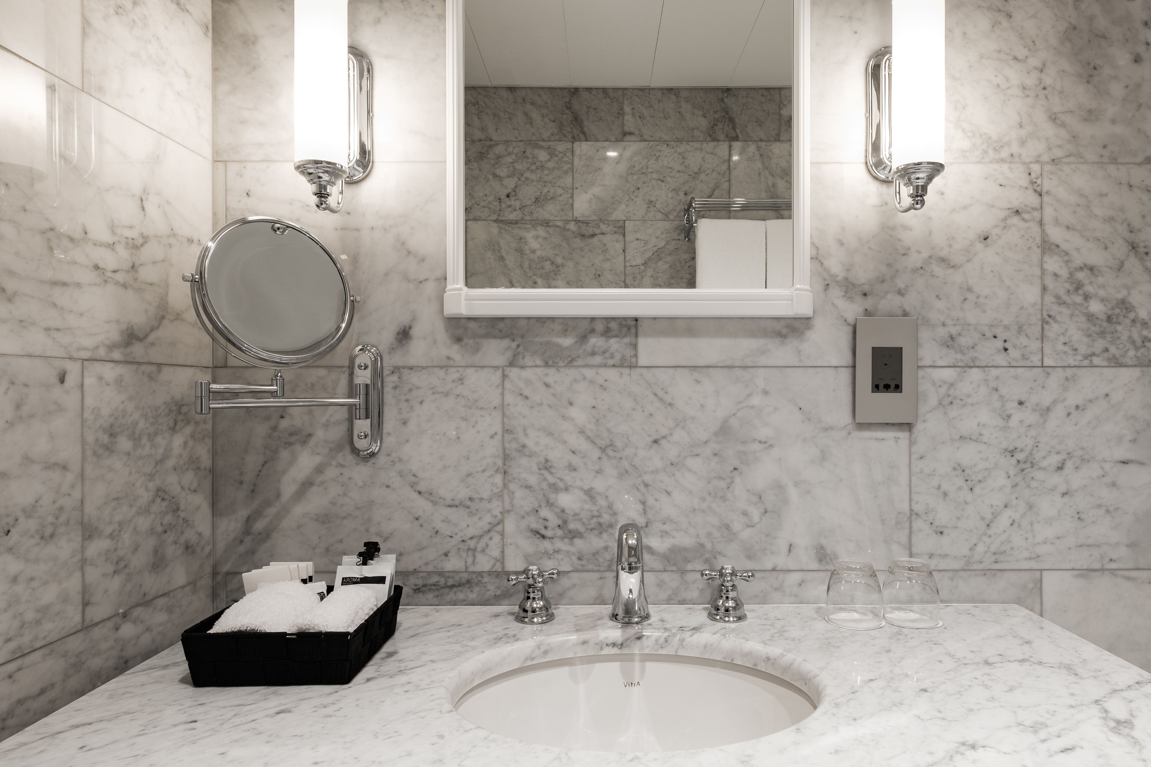 free toiletries, bathrobes, slippers, towels