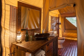 Family Tent, Non Smoking | Bathroom | Shower, free toiletries, towels - Baobab Tented Camp (Tarangire National Park)