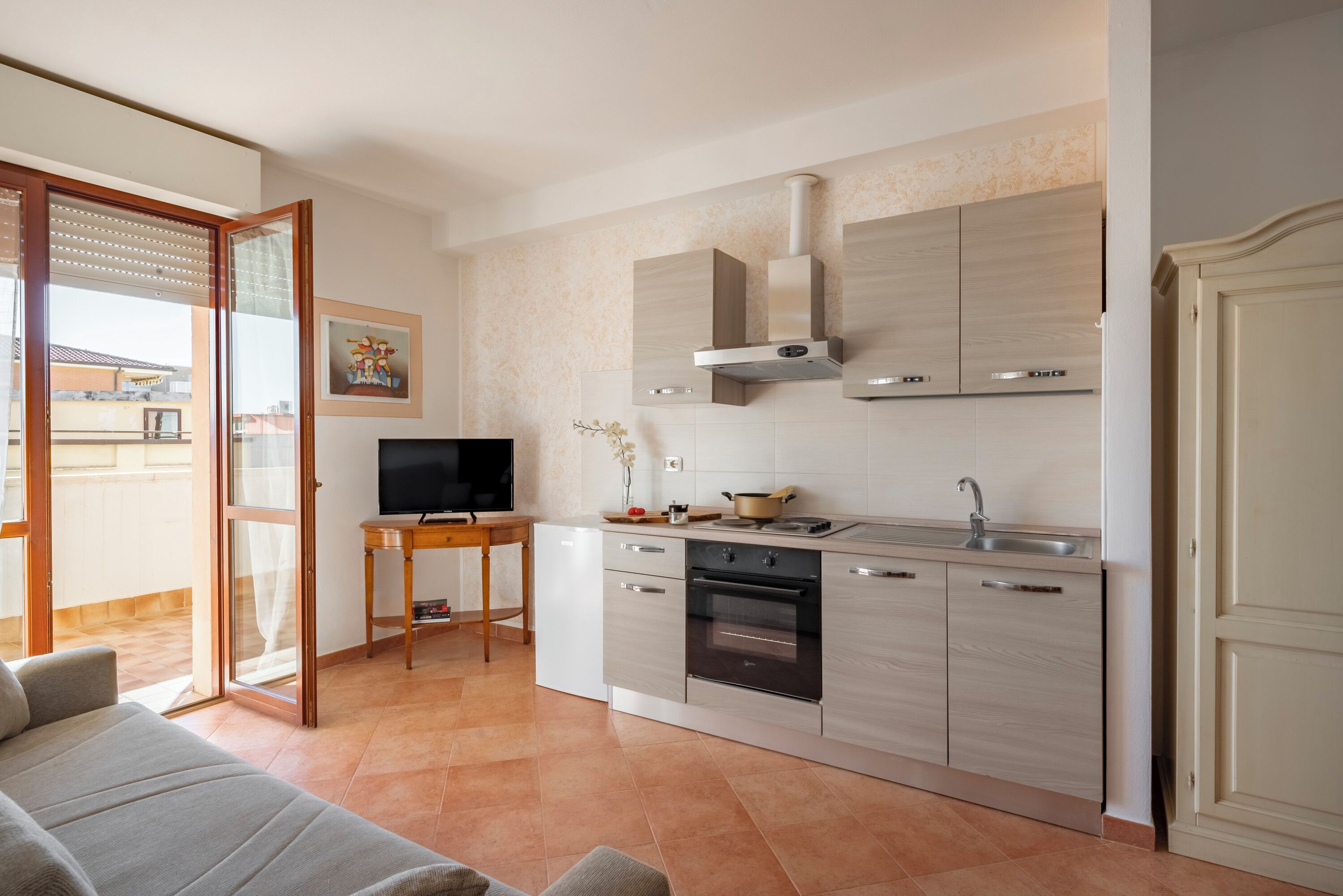 Appartement Confort, 1 chambre, balcon, vue mer | Coin cuisine privé