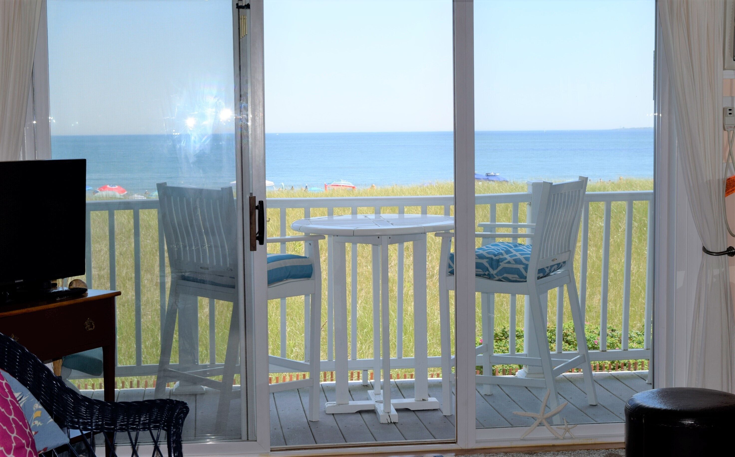 TV, DVD player, stereo