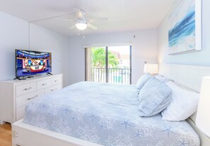 2 bedrooms, iron/ironing board, free WiFi, bed sheets - Tropical Oasis at Chateau by the Sea Family and Pet Friendly Beachfront Escape (Cocoa Beach)