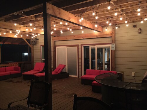 Waterfront Lake Home at Duchess Creek Estates with boat dock on Lake Eufaula, OK