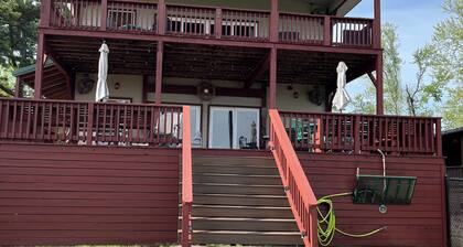 Waterfront Lake Home at Duchess Creek Estates with boat dock on Lake Eufaula, OK
