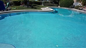 A heated pool - Poolside & Beachside: 2BR condo with great views - sunsets are included. FN #303 (St Pete Beach)