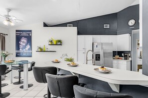 Fridge, microwave, oven, stovetop - Pet Friendly,Gulf Access Villa w/ Heated Pool, Spa, & kayaks! -Villa Dantasy- Roelens Vacations (CAPE CORAL)